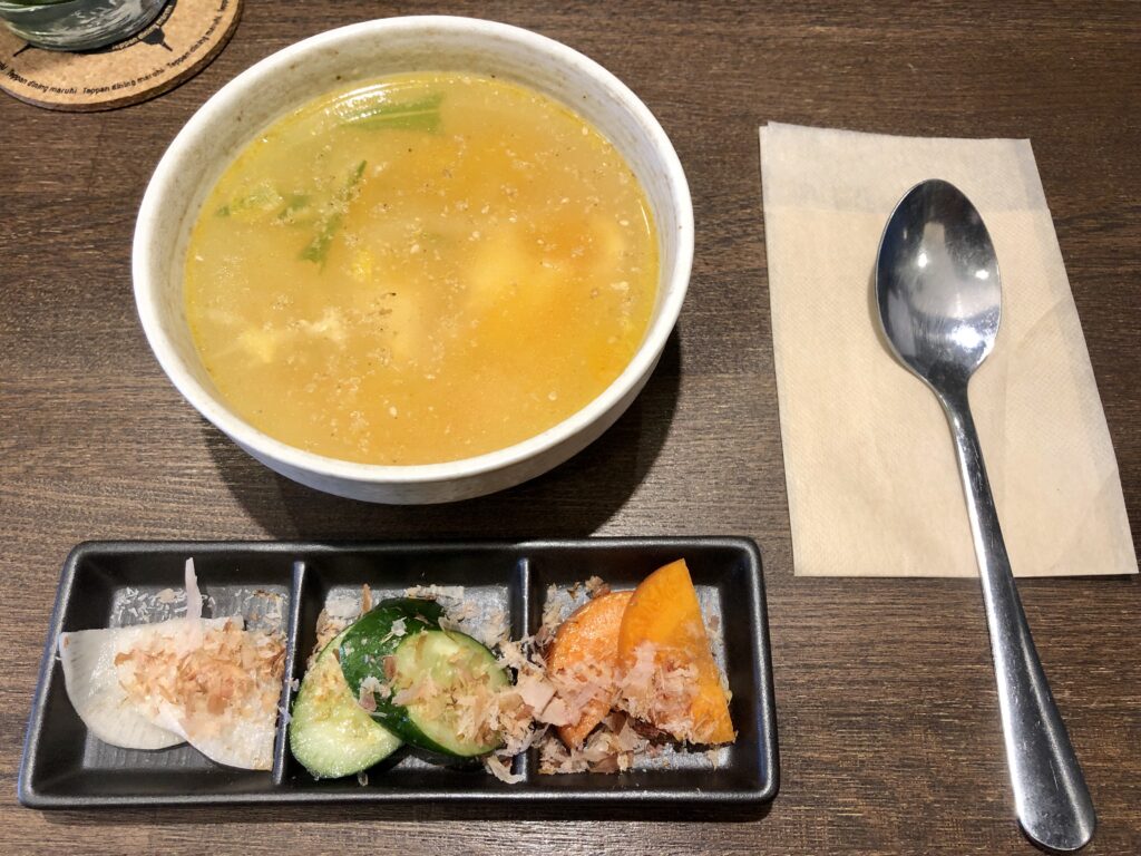お通しがオシャレすぎる